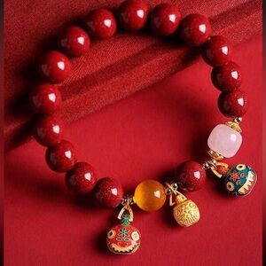 Gold Swallowing Beast Family Bracelet